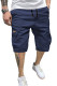 JMIERR Mens Casual Cotton Twill Cargo Shorts Drawstring Classic Chino Stretch Short with 6 Pockets