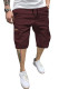 JMIERR Mens Casual Cotton Twill Cargo Shorts Drawstring Classic Chino Stretch Short with 6 Pockets