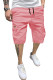 JMIERR Mens Casual Cotton Twill Cargo Shorts Drawstring Classic Chino Stretch Short with 6 Pockets
