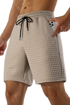 JMIERR Mens Casual Shorts Relaxed Fit Comfy Stretch Elastic Waist Drawstring Sweat Short 7 inch Inseam Lounge Summer Lightweight Shorts with Pockets MC731091-P6016