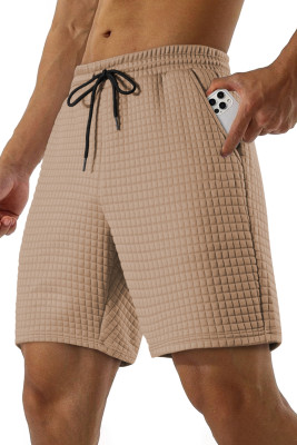 JMIERR Mens Casual Shorts Relaxed Fit Comfy Stretch Elastic Waist Drawstring Sweat Short 7 inch Inseam Lounge Summer Lightweight Shorts with Pockets MC731091-P7016