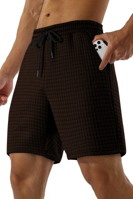 JMIERR Mens Casual Shorts Relaxed Fit Comfy Stretch Elastic Waist Drawstring Sweat Short 7 inch Inseam Lounge Summer Lightweight Shorts with Pockets MC731091-P7017