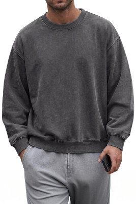 Dark Grey pullover hoodie MC2531023-P2011