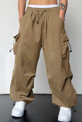 Khaki cargo pants MC771157-16