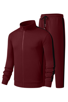 JMIERR Men's Track Suits Sweatsuits 2 Piece Full Zip Sports Outfits Set Sweatshirt and Joggers SweatpantsBurgundy Men's Tracksuits MC62224-P503