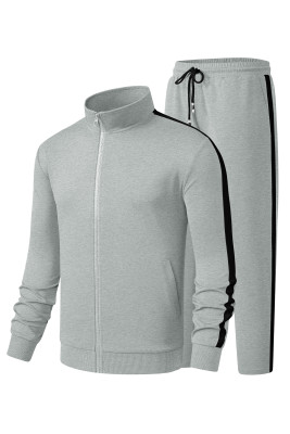 JMIERR Men's Track Suits Sweatsuits 2 Piece Full Zip Sports Outfits Set Sweatshirt and Joggers SweatpantsLight Grey Men's Tracksuits MC62224-P1011