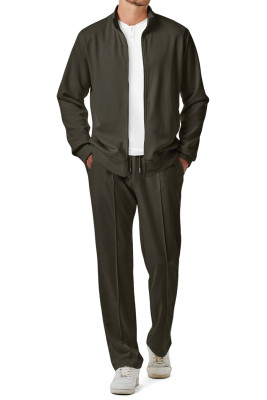JMIERR Men's Sweatsuit Tracksuit 2 Piece Set Full Zip Casual Jogging Suits with Jogger Jackets and Pants Warm Up OutfitsMoss Green se't MC62243-P1609