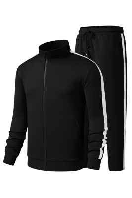 JMIERR Men's Track Suits Sweatsuits 2 Piece Full Zip Sports Outfits Set Sweatshirt and Joggers SweatpantsBlack Men's Tracksuits MC62224-P2