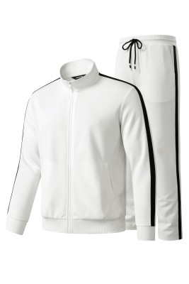 JMIERR Men's Track Suits Sweatsuits 2 Piece Full Zip Sports Outfits Set Sweatshirt and Joggers SweatpantsWhite Men's Tracksuits MC62224-P1