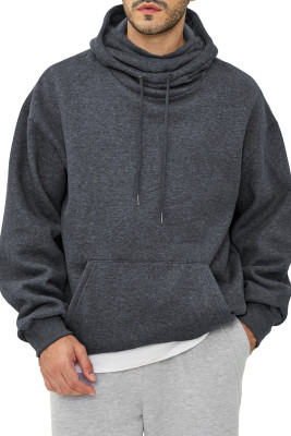 JMIERR Men’s Fleece Hoodie Pullover with Kangaroo Pocket Warm Hoodies with Pull-Up Neck Coverage for Fall Winter MC253943-P2011