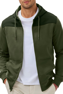 JMIERR Men Hoodie Zip Up Casual Drawstring Hooded Jacket with Pockets Workout Hiking Sweatshirt MC253848-P1609