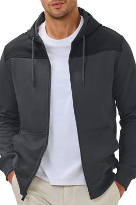 JMIERR Men Hoodie Zip Up Casual Drawstring Hooded Jacket with Pockets Workout Hiking Sweatshirt MC253848-P2011