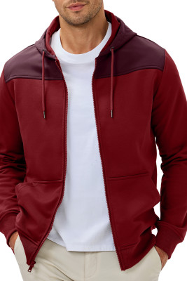 JMIERR Men Hoodie Zip Up Casual Drawstring Hooded Jacket with Pockets Workout Hiking Sweatshirt MC253848-P503