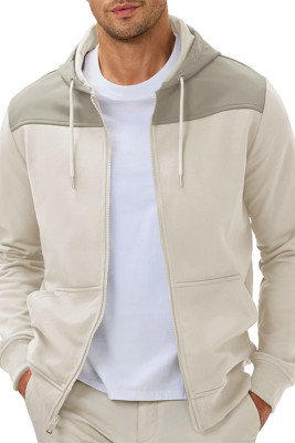 JMIERR Men Hoodie Zip Up Casual Drawstring Hooded Jacket with Pockets Workout Hiking Sweatshirt MC253848-P15