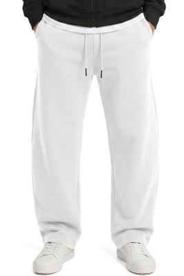 JMIERR Men's Baggy Sweatpants Wide Leg Barrel Sweat Pants Lightweight Travel Pants Streetwear with Pockets MC772083-P1