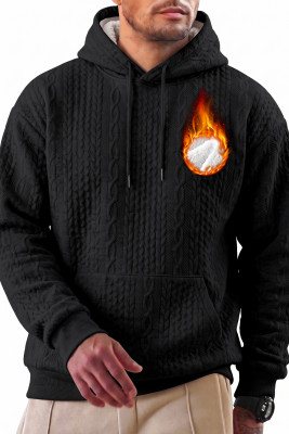 JMIERR Men's Sherpa Lined Textured Sweatshirts with Pocket MC253855-P2