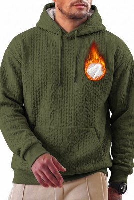 JMIERR Men's Sherpa Lined Textured Sweatshirts with Pocket MC253855-P2909