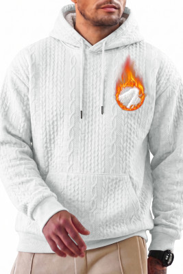 JMIERR Men's Sherpa Lined Textured Sweatshirts with Pocket MC253855-P1