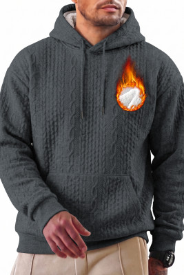 JMIERR Men's Sherpa Lined Textured Sweatshirts with Pocket MC253855-P2011