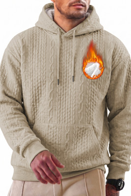 JMIERR Men's Sherpa Lined Textured Sweatshirts with Pocket MC253855-P16