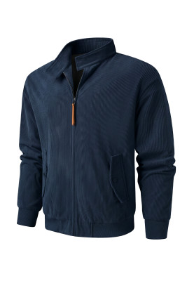 JMIERR Men's Classic Stand Collar Jackets Zip-Up Casual Jacket Lightweight Outerwear for 2026 Spring Fall with Pockets MC851580-P605