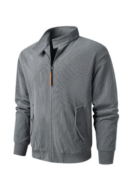 JMIERR Men's Classic Stand Collar Jackets Zip-Up Casual Jacket Lightweight Outerwear for 2026 Spring Fall with Pockets MC851580-P11