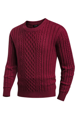 JMIERR Men's Crewneck Cable Knit Pullover Sweater MC276064-P503