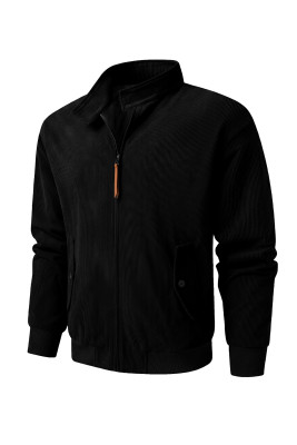 JMIERR Men's Classic Stand Collar Jackets Zip-Up Casual Jacket Lightweight Outerwear for 2026 Spring Fall with Pockets MC851580-P2