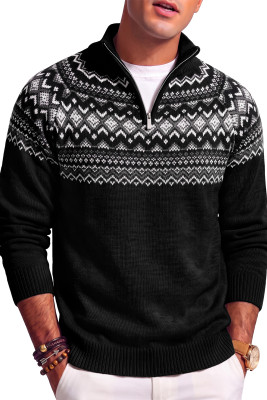 JMIERR Men's Quarter Zip Pullover Lightweight Mock Neck Knitted Sweater 2026 Fall Sweaters MC27361-P2