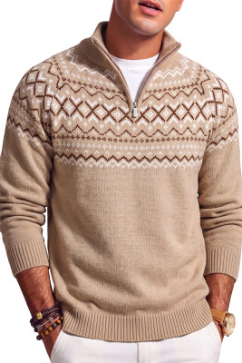 JMIERR Men's Quarter Zip Pullover Lightweight Mock Neck Knitted Sweater 2026 Fall Sweaters MC27361-P5016
