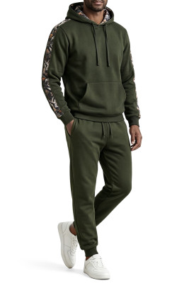 JMIERR Mens Fleece Tracksuit 2 Piece Hoodie Sweatsuit Long Sleeve Pullover Casual Athletic Jogging Suits With Pockets MC62282-P2909