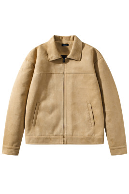 JMIERR Men's Faux Suede Jacket Casual Full Zip Coat MC851571-P16