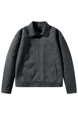 JMIERR Men's Faux Suede Jacket Casual Full Zip Coat MC851571-P3011