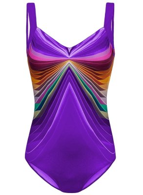 3D Pattern Sport One Piece Swimsuit LC411102-8