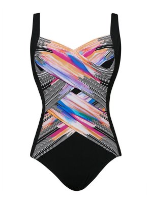 Colorful Cross One Piece Swimsuit LC412047-2