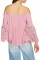 Asvivid Womens Off the Shoulder Bell Long Sleeve Tops Hollow Out Shirring Loose Shirt Blouses 