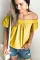 Asvivid Womens Off the Shoulder Short Sleeve Tops Hollow Out Shirring Loose Summer Shirt Blouses 