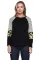Asvivid Womens Color Block Striped Leopard Long Sleeve Pullover Tops Loose Crewneck Sport Tunic Sweatshirt
