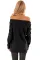 Asvivid Womens Casual Off the Shoulder Criss Cross Shoulder Long Sleeve Loose Pullover Sweatshirt Tops