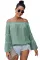 Asvivid Womens Off the Shoulder Flared Bell Sleeve Tops Dot Printed Loose Fall Shirt Blouses 