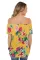 Yellow Grow with Me Off The Shoulder Floral Top