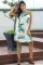 Asvivid Womens Summer Halter Neck Floral Print Sleeveless Casual Mini Dress