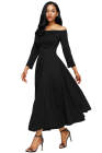 Asvivid Women's High Waist Pleated A Line Long Skirt Front Slit Belted Maxi Skirt S-XXL