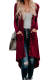 Asvivid Womens Open Front Long Cardigans Solid Button Down Knit Sweater Coat With Pocket
