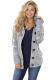 Asvivid Womens Button Down Cable Knit Cardigans Fleece Hooded Zipper Sweater Coats With Pockets