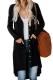 Asvivid Womens Open Front Long Cardigans Solid Button Down Knit Sweater Coat With Pocket