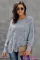 Asvivid Womens Oversized Batwing Sleeve Hollow Out Knit Pullover Sweater Scallop Hem Jumper Tops
