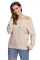Asvivid Women's Long Sleeve Criss Cross V Neck Knitted Sweater Backless Loose Jumper Sweaters 