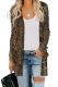 Print Button Down Cardigan