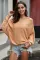 Asvivid Womens Casual Boat Neck Batwing Sleeve Sweater Oversized Loose Pullover Jumper Tops